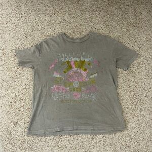 Billabong olive green oversized tee